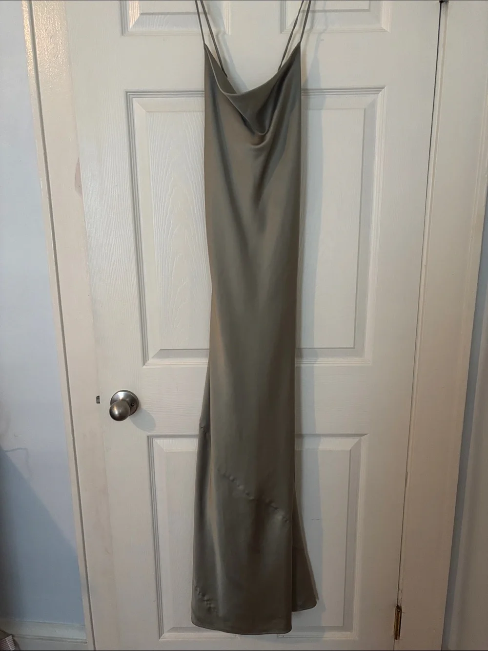 Show Me Your Mumu: Tuscany Maxi Slip Dress in Sage Green - Picture 5 of 5